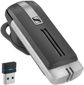 img 1 attached to 🎧 Sennheiser Presence Grey UC Bluetooth Headset (508342) - Dual Connectivity for Mobile Device & Softphone/PC, with Carrying Case and USB Dongle (Black)