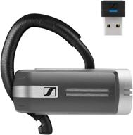 🎧 sennheiser presence grey uc bluetooth headset (508342) - dual connectivity for mobile device & softphone/pc, with carrying case and usb dongle (black) logo