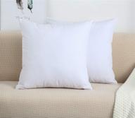 🛋️ tangdepot 12x12 white handmade decorative solid 100% cotton canvas throw pillow covers/pillow shams логотип