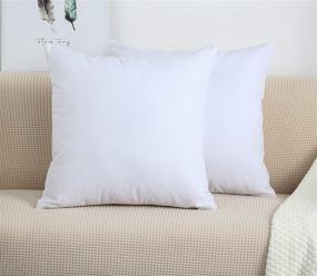 img 4 attached to 🛋️ TangDepot 12x12 White Handmade Decorative Solid 100% Cotton Canvas Throw Pillow Covers/Pillow Shams