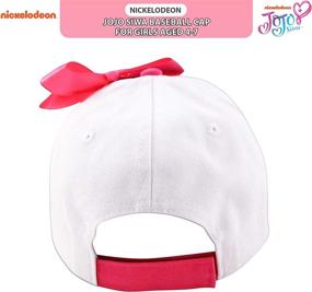 img 1 attached to 🧢 Adorable Nickelodeon Toddler Hat for Girls 4-7: JoJo Kids Baseball Cap