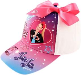 img 4 attached to 🧢 Adorable Nickelodeon Toddler Hat for Girls 4-7: JoJo Kids Baseball Cap