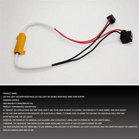 img 1 attached to Усовершенствованный декодер AnyCar H7 Canbus с LED-анти-мерцанием, упряжкой и резистором для светодиодных противотуманных фар высокой производительности