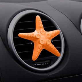 img 3 attached to 🌟 Enhance Your Drive with KOGADO Car Air Fresheners - Long-Lasting, Solid & Colorful Vent Clip - 5 Pieces for Cars & Home (Starfish Strong Fragrance)