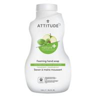 attitude hypoallergenic foaming hand soap refill, green apple & basil, large 35.2 oz bottle logo