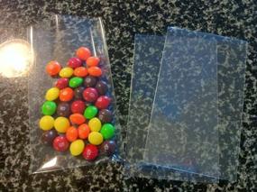 img 1 attached to 100 Pcs 5x7 Clear Flat Cellophane Treat Bags - Perfect for Bakery, Cookies, Candies