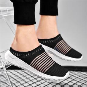 img 2 attached to Dublcea Women Mules Sneaker Shoes Men's Shoes and Mules & Clogs - The Perfect Blend of Style and Comfort for All!