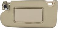 🌞 beige left driver side sun visor with light for nissan altima 2013-2018 (no sunroof) | replaces # 96401-3ta2a logo