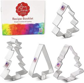 img 3 attached to 🎄 Christmas and Holiday Tree Cookie Cutter Set by Ann Clark Cookie Cutters: Includes 4-Piece Set and Recipe Booklet