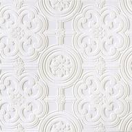 🖌️ brewster rd80029 anaglypta white wallpaper roll - 21" x 396" for enhanced seo logo