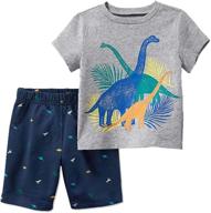 freelu cotton clothing t shirt 🦒 giraffe: stylish boys' clothing set for trendy kids logo