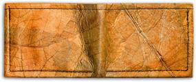 img 2 attached to 🍁 Handcrafted Leaf Leather Bifold Wallet: A Blend of Elegance and Durability