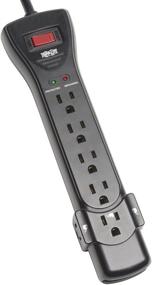 img 1 attached to 💡 Tripp Lite SUPER7B Black Surge Protector Power Strip, 7 Outlets, 7ft Cord, Right Angle Plug, 2160 Joules, $75K Insurance