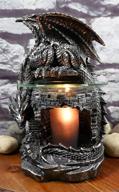 🐉 enhance your fantasy atmosphere with the ebros rhaegal castle tower sentry behemoth dragon electric oil burner tart warmer logo