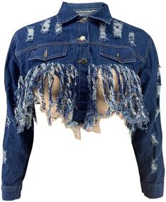 img 1 attached to Shuxiu Women Fashion Denim Jackets