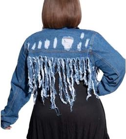 img 4 attached to Shuxiu Women Fashion Denim Jackets