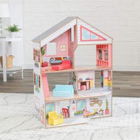 img 2 attached to 🏠 KidKraft Charlie Dollhouse: A Timeless Wooden Playset for Kids
