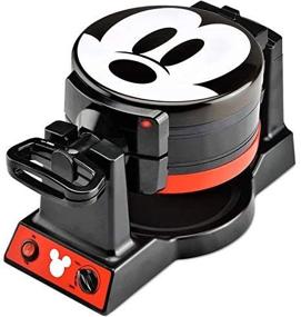 img 3 attached to Disney Mickey Mouse Double Flip Waffle Maker - Perfectly Cook Magical Mickey Shaped Waffles in Black and Red!