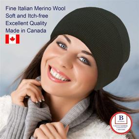 img 3 attached to 🧢 Soft and Warm Winter Hat - Blueberry Uniforms Merino Wool Beanie for Activewear