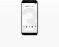 unlocked google pixel 3 - 64gb memory cell phone in clearly white logo