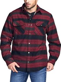 img 2 attached to 🧥 Sherpa Brushed Flannel with CQR Sleeves: Enhanced SEO