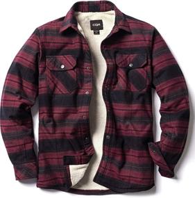 img 4 attached to 🧥 Sherpa Brushed Flannel with CQR Sleeves: Enhanced SEO