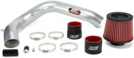 carb compliant dc sports cai6016 performance cold air intake system bolt-on kit in powder coat silver - enhances acura tsx 2004-07 performance - compatible with 2004-08 models logo