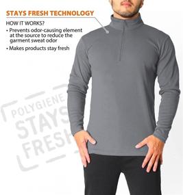 img 3 attached to Enhanced Performance with Litume Sleeve Control Quick Dry Running Men's Clothing