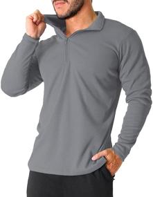 img 4 attached to Enhanced Performance with Litume Sleeve Control Quick Dry Running Men's Clothing
