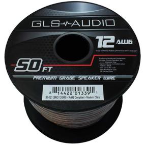 img 4 attached to 🔊 The Ultimate Solution: GLS Audio Premium 12 Gauge 50 Feet Speaker Wire – Unmatched 12AWG Cable for Crystal Clear Audio – 50ft Clear Jacketed Spool – Bulk 50' Roll
