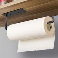 🧺 vanwood self-adhesive paper towel holder for kitchen cabinets - matte black, vertical or horizontal mounting, screws or adhesive, sus304 stainless steel логотип