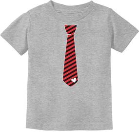 img 4 attached to TeeStars Stripes Valentines Toddler T Shirt Boys' Clothing for Tops, Tees & Shirts
