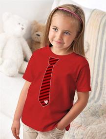 img 1 attached to TeeStars Stripes Valentines Toddler T Shirt Boys' Clothing for Tops, Tees & Shirts