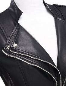 img 3 attached to 🧥 Women's Casual Motorcycle Leather Clothing and Coats, Jackets & Vests by Tanming