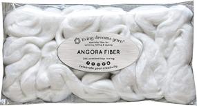 img 3 attached to 🐇 Premium Ultra Soft Angora Bunny Fiber: Ideal for Spinning, Blending, Felting, Dyeing & Fiber Arts. Natural Undyed Combed Top