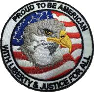 proud american liberty embroidered applique logo