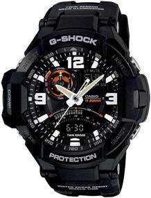 img 1 attached to 🛩️ Мужские наручные часы Casio GA1000 Gravity Master G-Shock Aviation: Беспрецедентная точность и надежность.