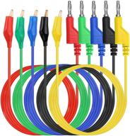 🔌 sumnacon multimeter test lead set - stackable banana plug to alligator clips test cable kit - protective, flexible silicone electrical test wires for 500v/5a electrical testing logo