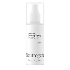 img 4 attached to 💦 Neutrogena Healthy Skin Radiant Makeup Setting Spray: Long-Lasting, Weightless Face Mist with Antioxidants & Peptides for Glowing, Healthy Skin - 3.4 fl. oz