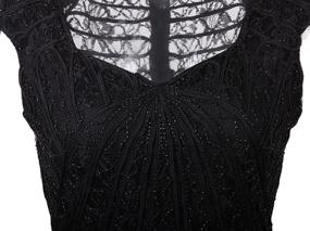 img 1 attached to 👗 VIJIV Vintage 1920s Inspired Embellished Beaded Lace Cocktail Flapper Dress: Glamorous Retro Party Attire