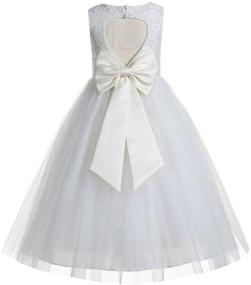 img 1 attached to 👗 Stylish Ekidsbridal Floral Dresses: Perfect Communion & Baptism Girls' Clothing