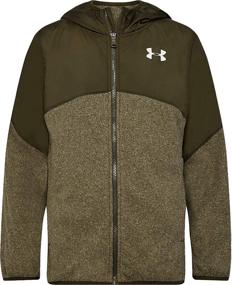 img 2 attached to 🧥 North Rim Micro Fleece Hoody for Boys by Under Armour - Featuring Eye-Catching Print
