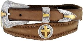 img 4 attached to Christian Conchos Western Leather Scalloped Men's Accessories