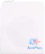 aceplus mini white paper sleeves logo