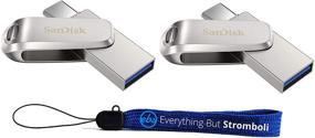 img 4 attached to 💾 SanDisk 1TB Flash Drive Bundle: Ultra Dual Drive Luxe USB Type-C for Smartphones, Tablets, and Computers - High Speed USB 3.1 (SDDDC4-1T00-G46) - 2 Pack + Everything But Stromboli Lanyard