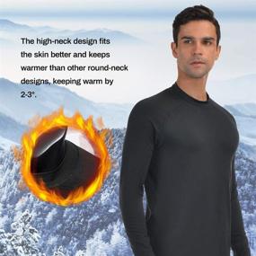 img 2 attached to 🧥 Men's Fleece-Lined Thermal Underwear Base Layer Long Johns Set for Winter Sports