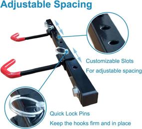 img 2 attached to 🚲 Garage Bike Wall Mount Storage Rack, Bicycle Hangers for Hanging 4 Bicycles, 2 Pack - Qualward