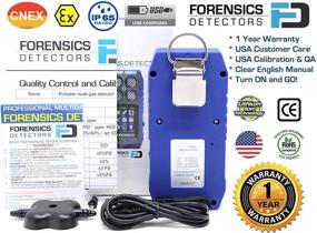 img 1 attached to 🔬 Forensics Multigas 4 Gas Monitor: Color Display, Graphing, Data Logging, USA NIST Calibration, USB Rechargeable Battery