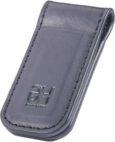 img 2 attached to Magnetic Leather Business Holder: Sleek Men's Accessories for a Professional Touch