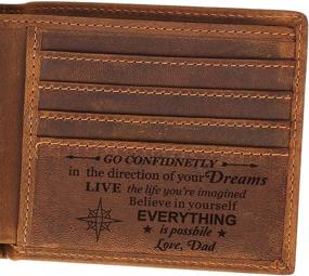 img 4 attached to 🎓 Top Graduation Gift Ideas: Personalized Engraved Wallet for Best Christmas